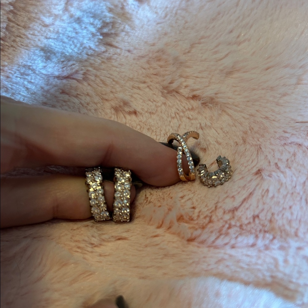 Set of 4 Rose Gold Ear Cuffs
